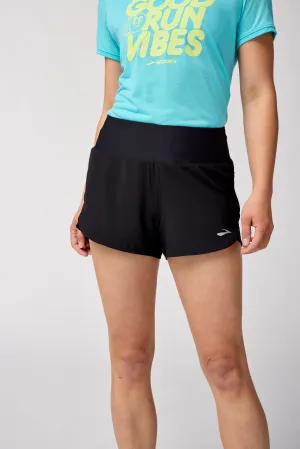 Brooks | Chaser 3" Short 2.0 | Women's | Black