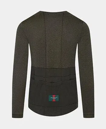 CAFE DU CYCLISTE Angele Long Sleeve Jersey - Gunmetal Green