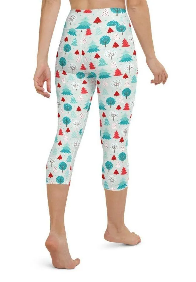 Christmas Forest Yoga Capris