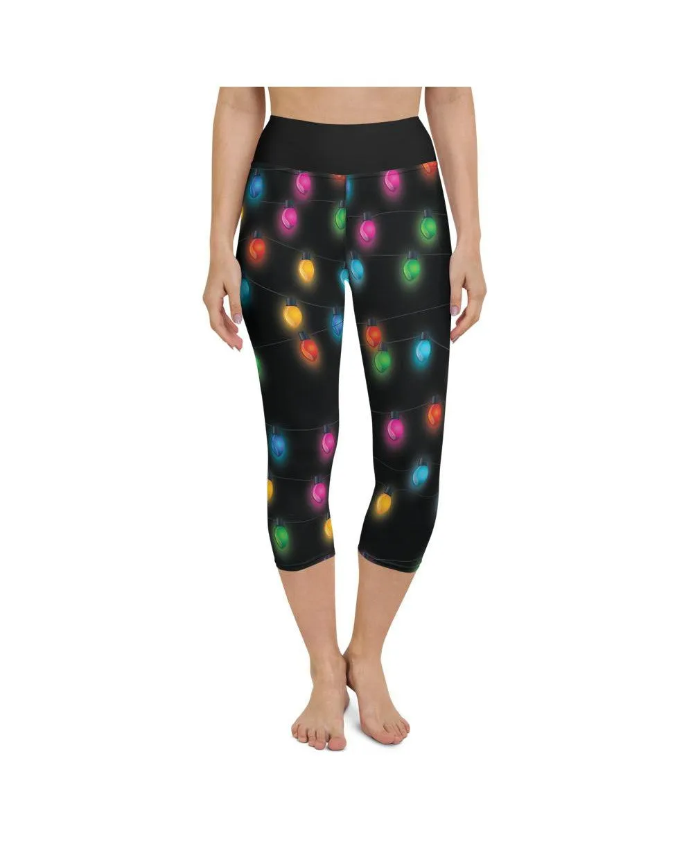 Christmas Lights Yoga Capris