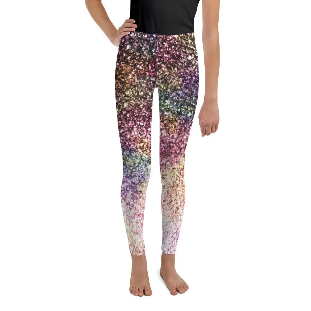 Colorful Sparkles Youth Leggings