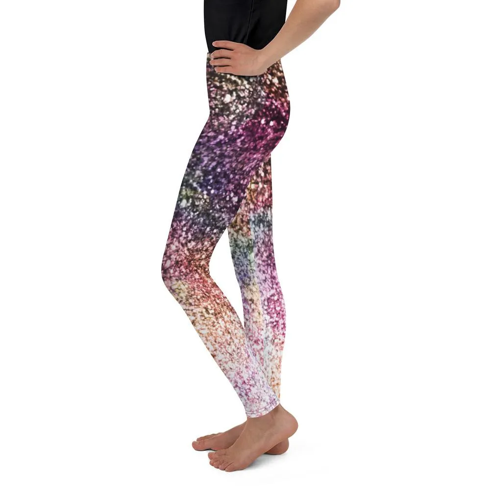 Colorful Sparkles Youth Leggings