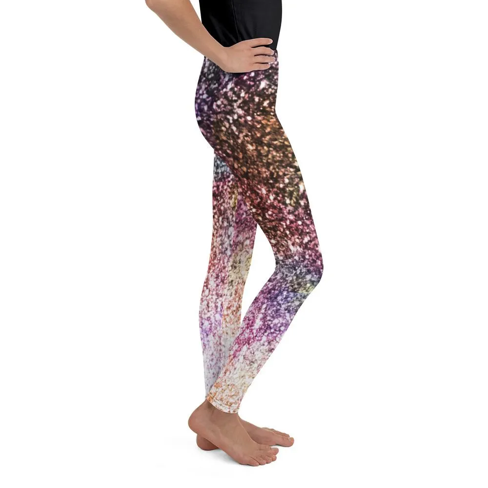 Colorful Sparkles Youth Leggings