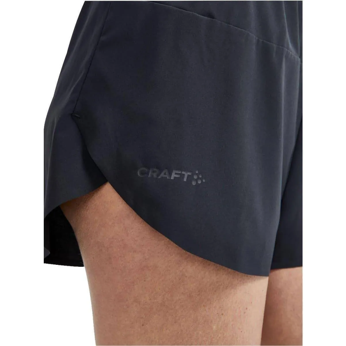 Craft PRO Hypervent Split Womens Running Shorts - Black