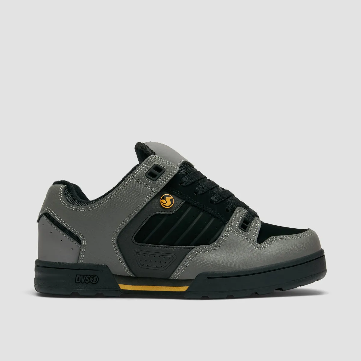 DVS Militia Shoes - Charcoal/Black/Gold Nubuck