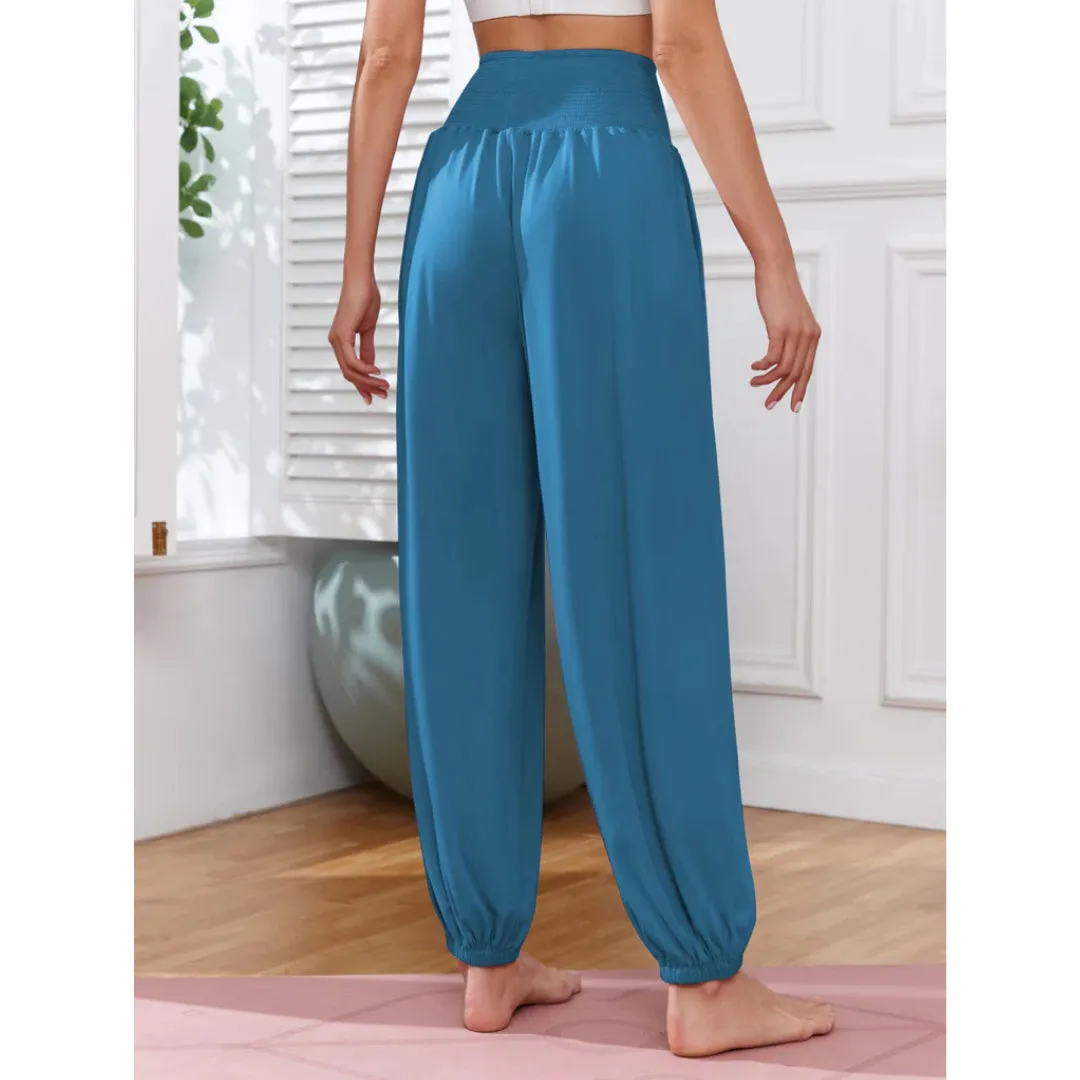 Elastic High Waisted Pants