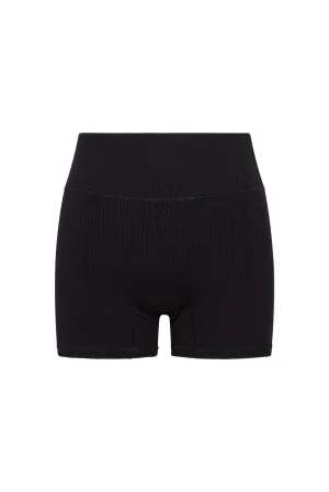 Elysian Short 4.5" - Black Lightweight Rib