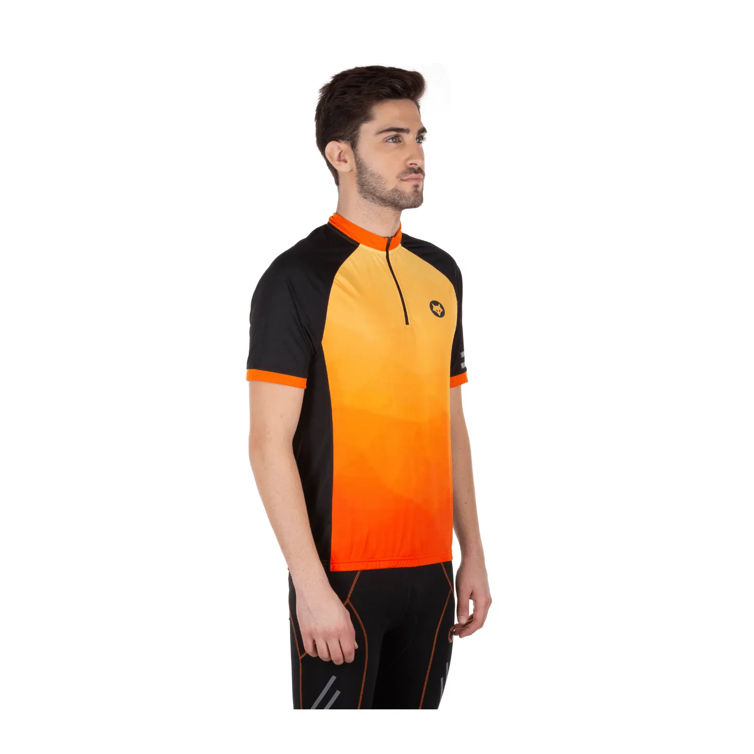 Firefox Half Sleeve Cycling Jersey - Orange/Black