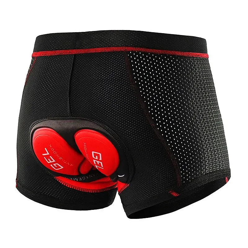 Fualrny Breathable Cycling Shorts Cycling Underwear 5D Gel Pad Shockproof Bicycle Underpant MTB Road Bike Underwear Man Shorts