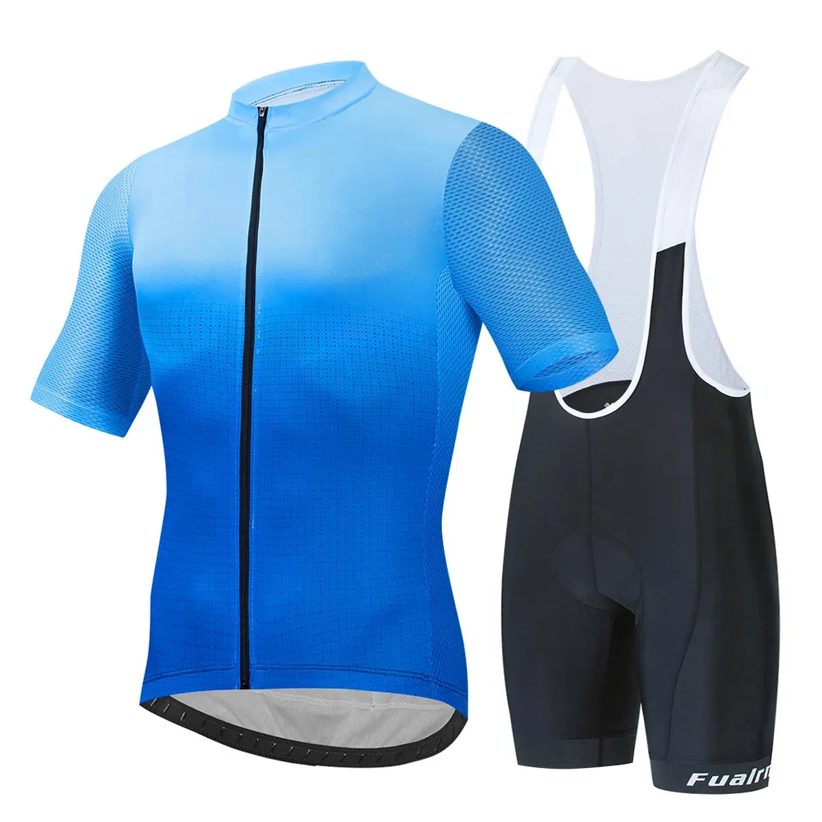 FUALRNY Cycling Jersey Set Men Summer Outdoor Sport Cycling Clothing Quick Dry Bike Clothes Breathable MTB Bicycle Cycling Suit