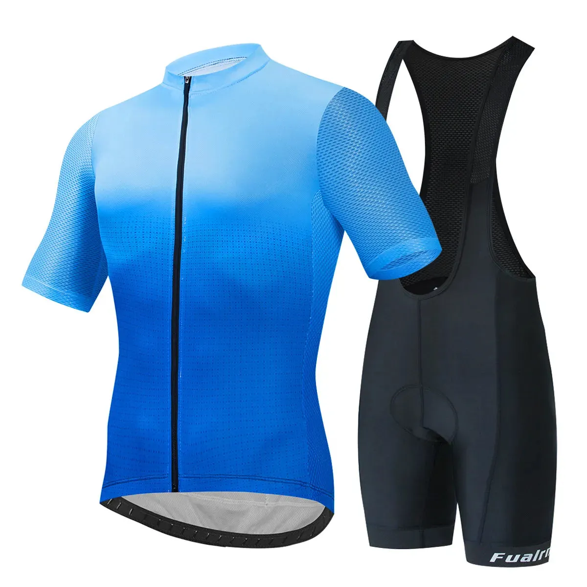 FUALRNY Cycling Jersey Set Men Summer Outdoor Sport Cycling Clothing Quick Dry Bike Clothes Breathable MTB Bicycle Cycling Suit