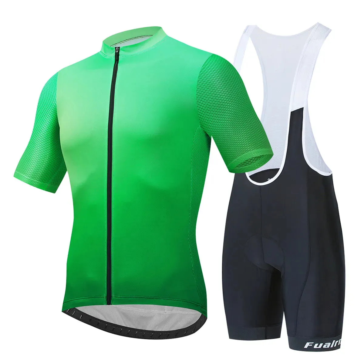 FUALRNY Cycling Jersey Set Men Summer Outdoor Sport Cycling Clothing Quick Dry Bike Clothes Breathable MTB Bicycle Cycling Suit