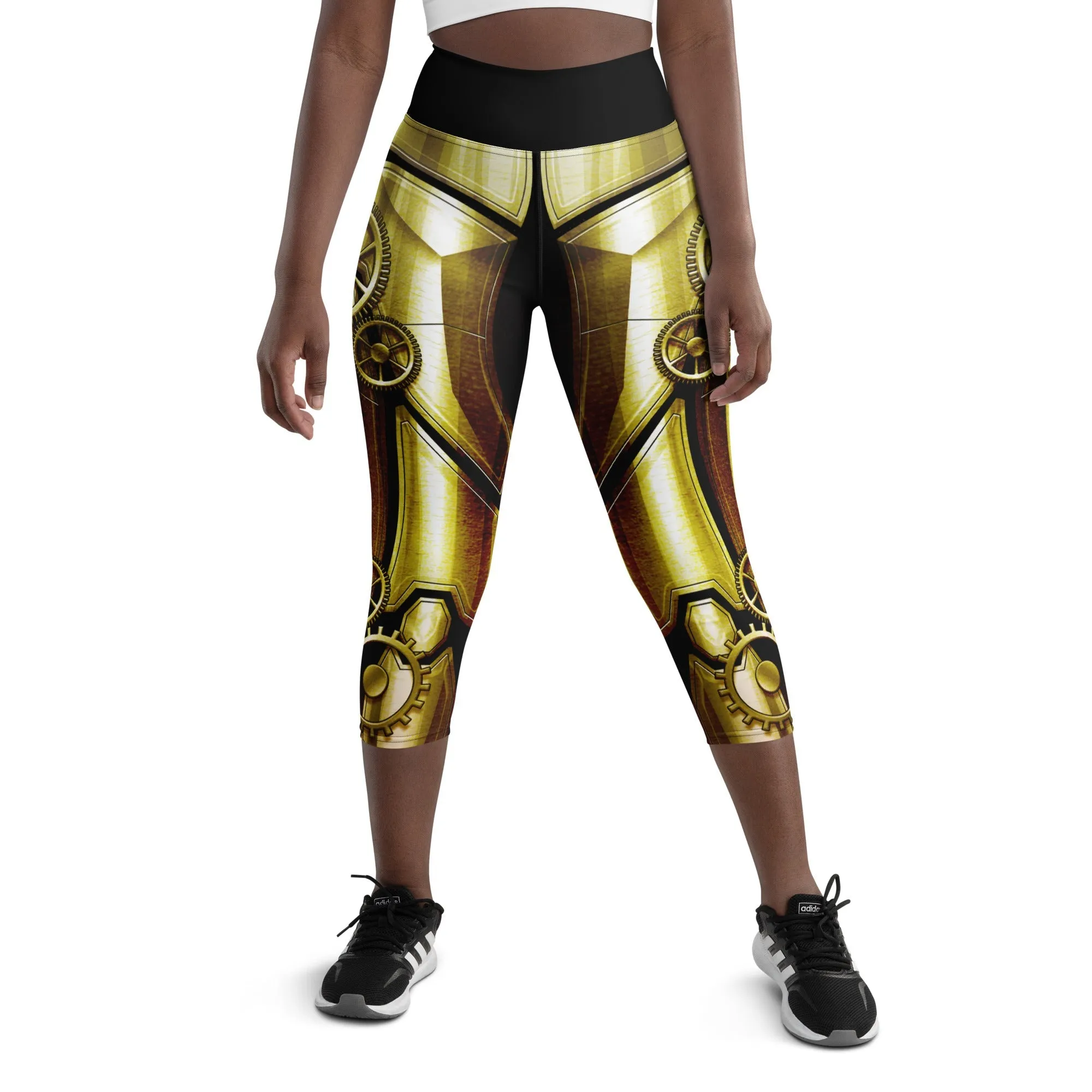 Golden Machine Yoga Capris