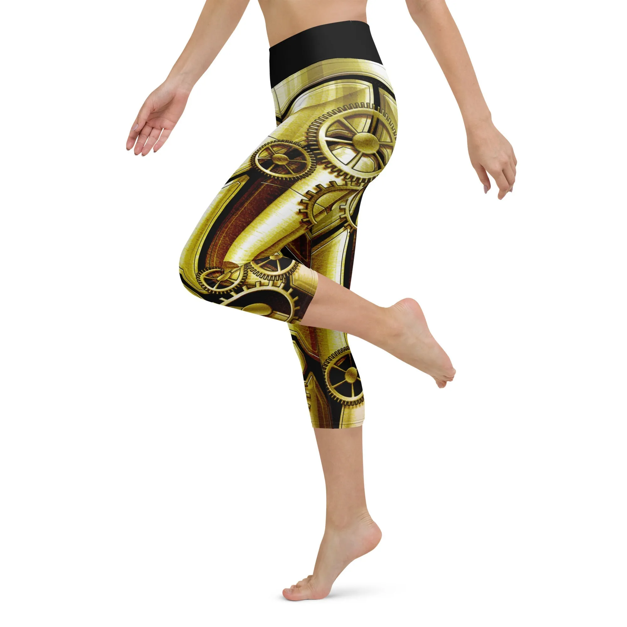 Golden Machine Yoga Capris