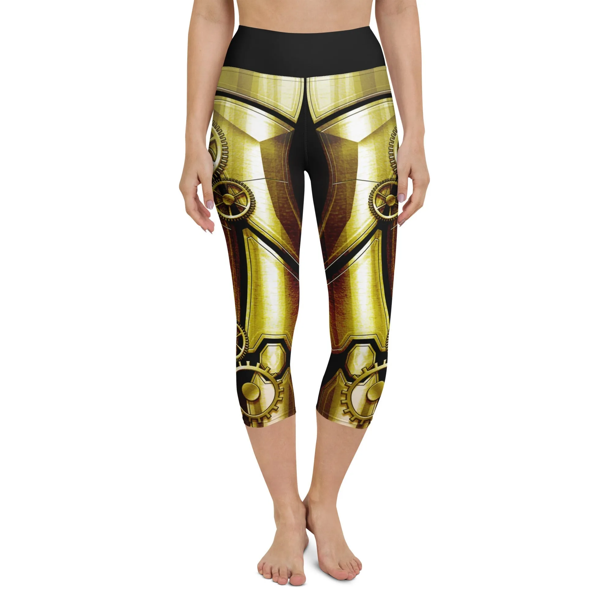 Golden Machine Yoga Capris