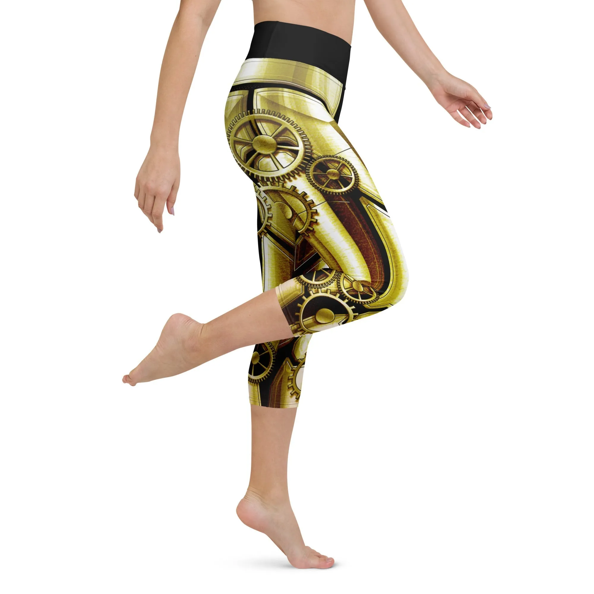 Golden Machine Yoga Capris