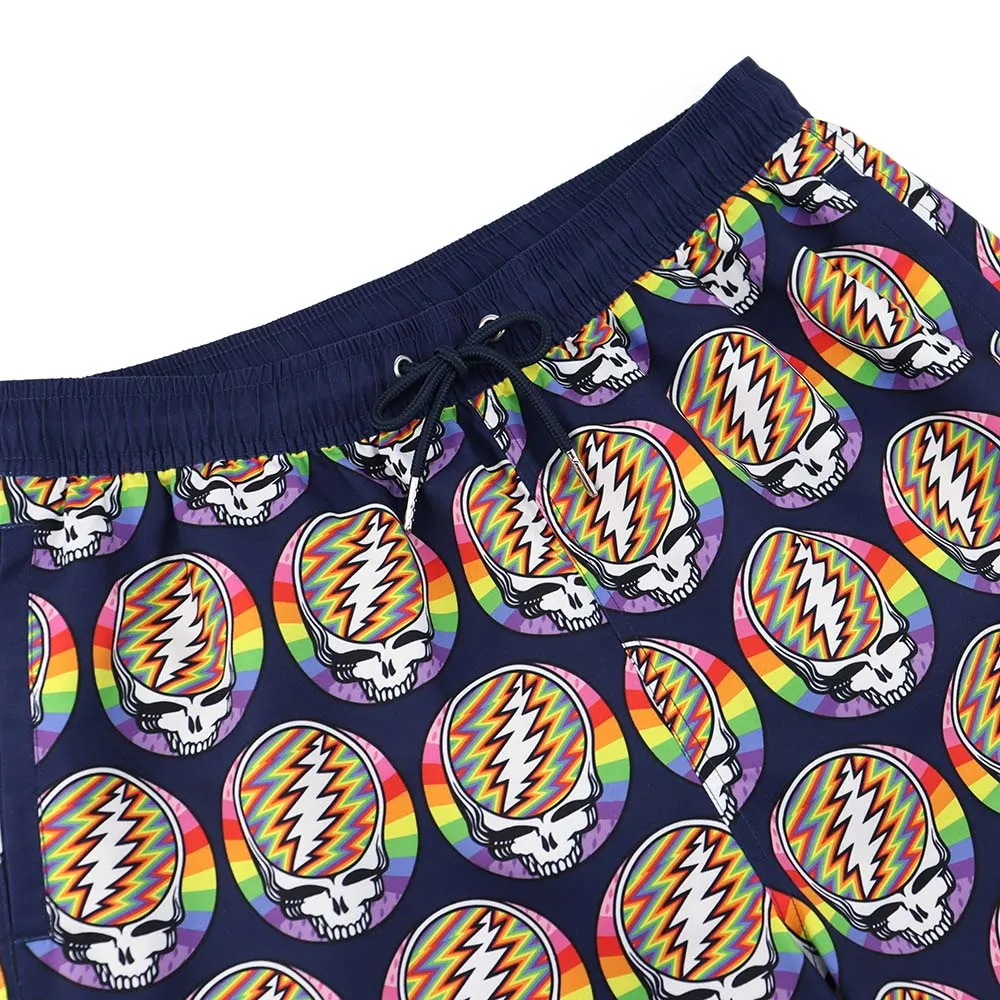 Grateful Dead | Swim Trunk | Steal Your Face Bolts