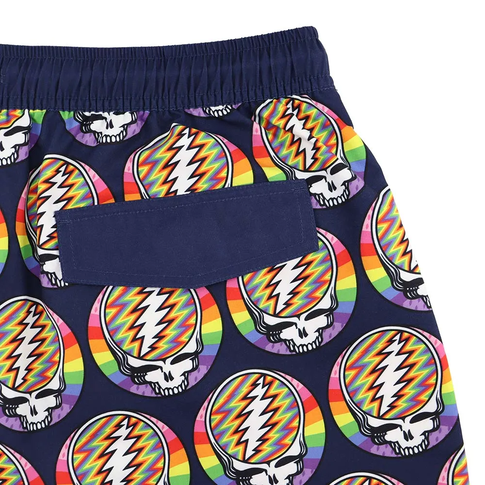 Grateful Dead | Swim Trunk | Steal Your Face Bolts