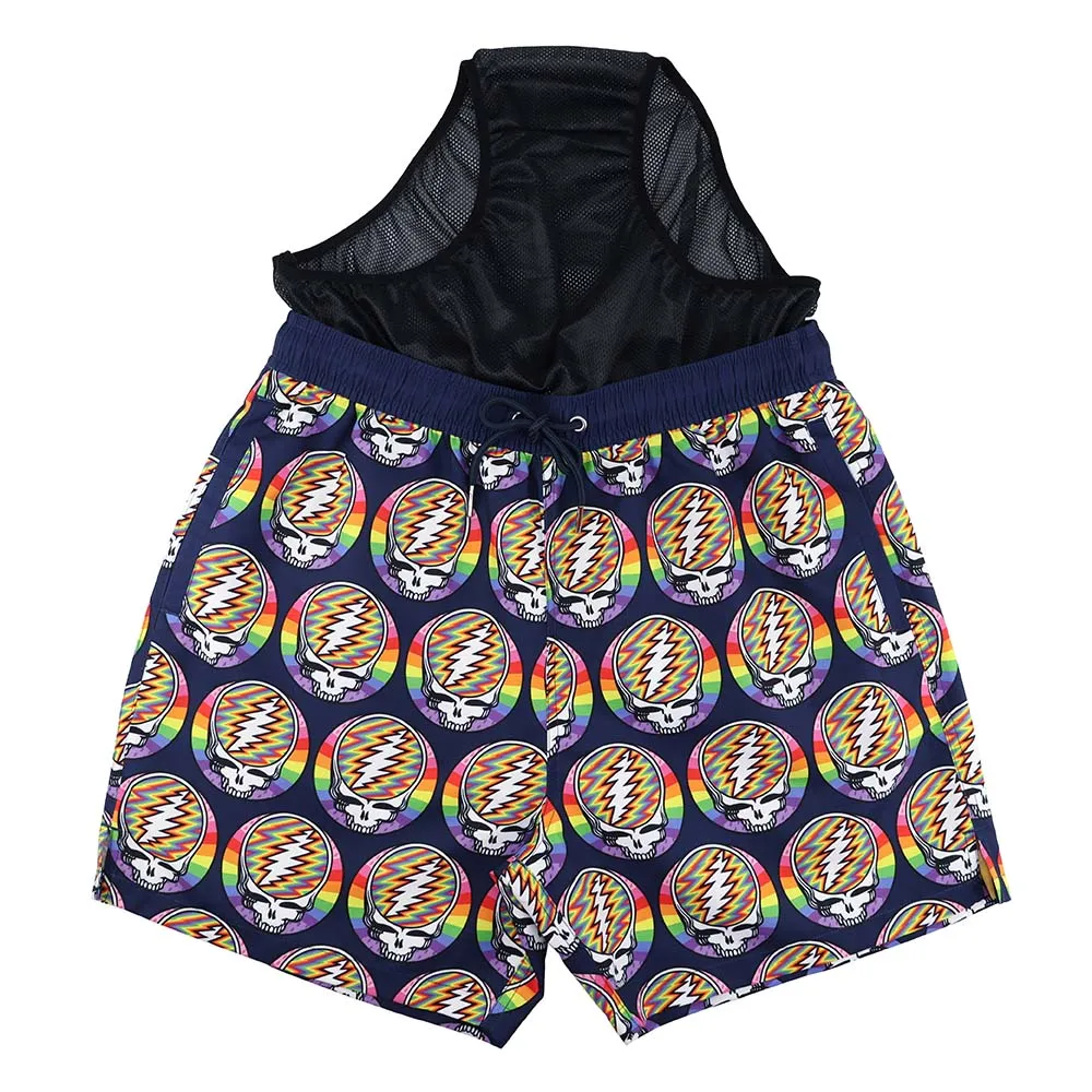 Grateful Dead | Swim Trunk | Steal Your Face Bolts