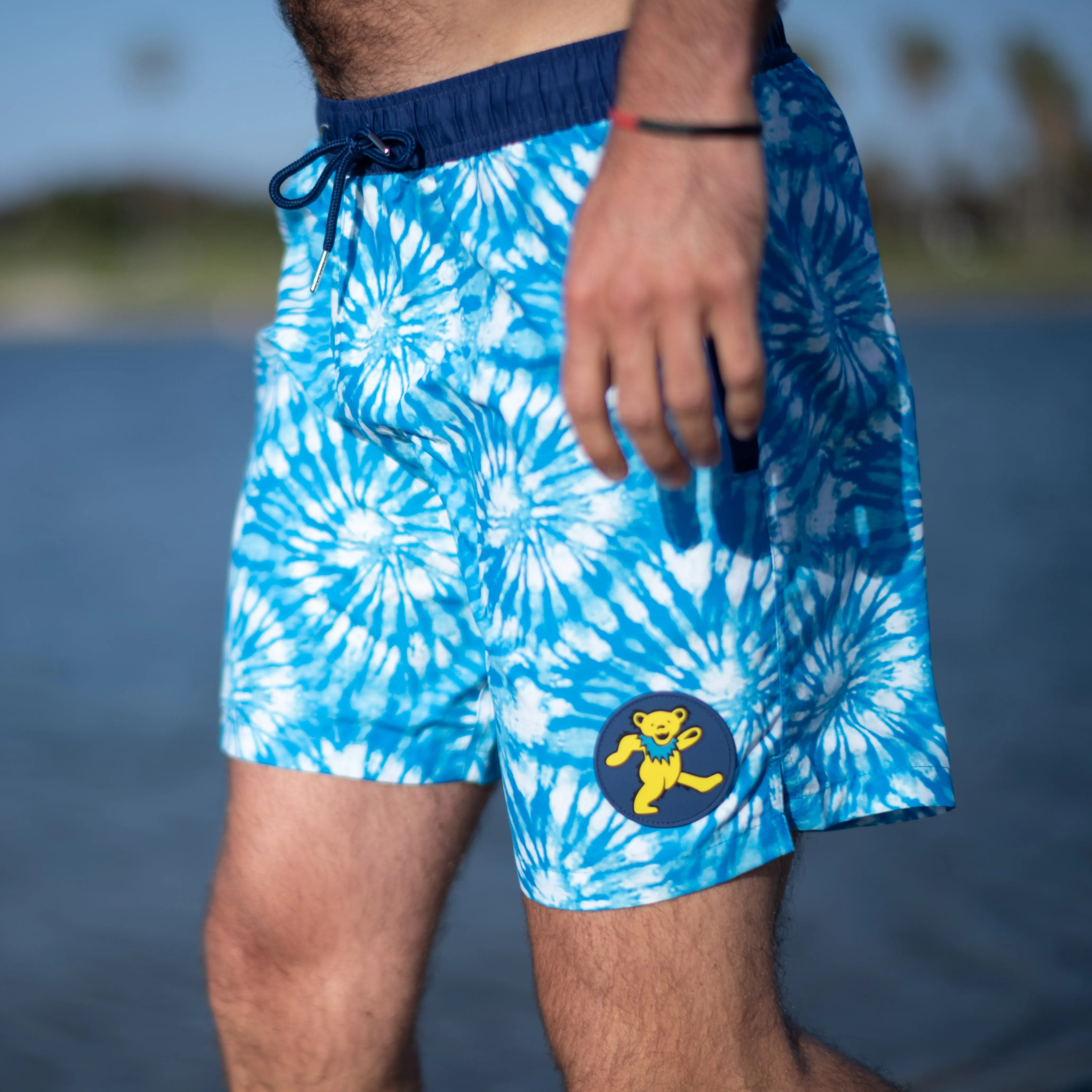 Grateful Dead | Swim Trunk | Tie Dye Bear