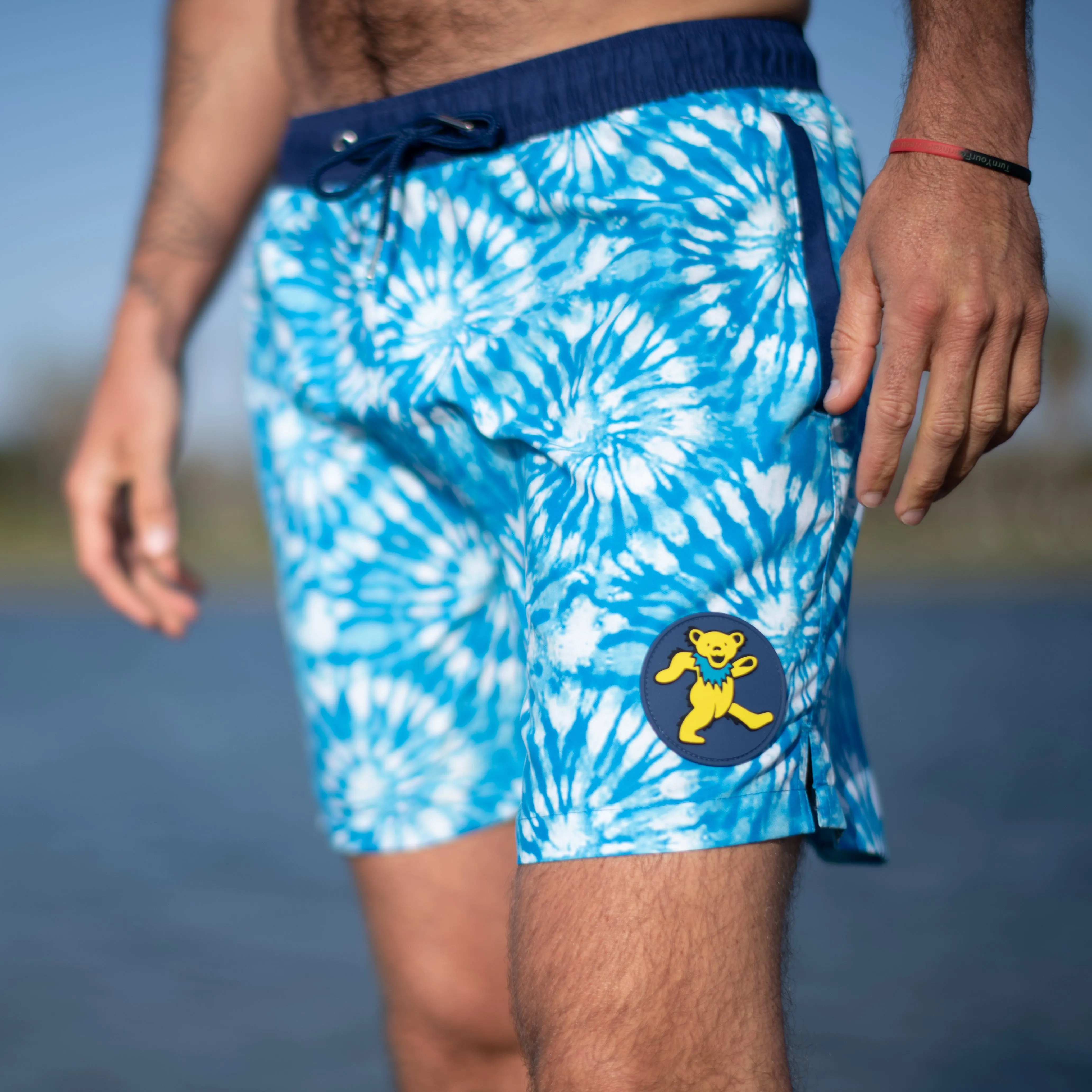 Grateful Dead | Swim Trunk | Tie Dye Bear