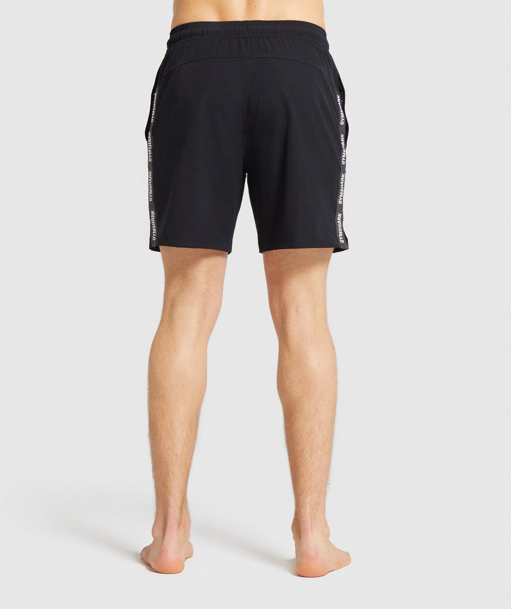 Gymshark Taped Swim Shorts - Black