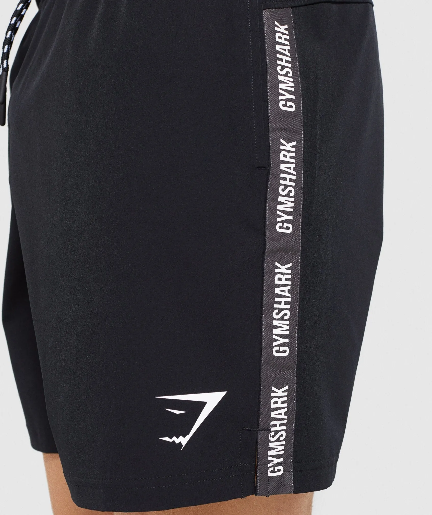 Gymshark Taped Swim Shorts - Black