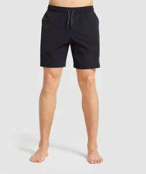 Gymshark Taped Swim Shorts - Black