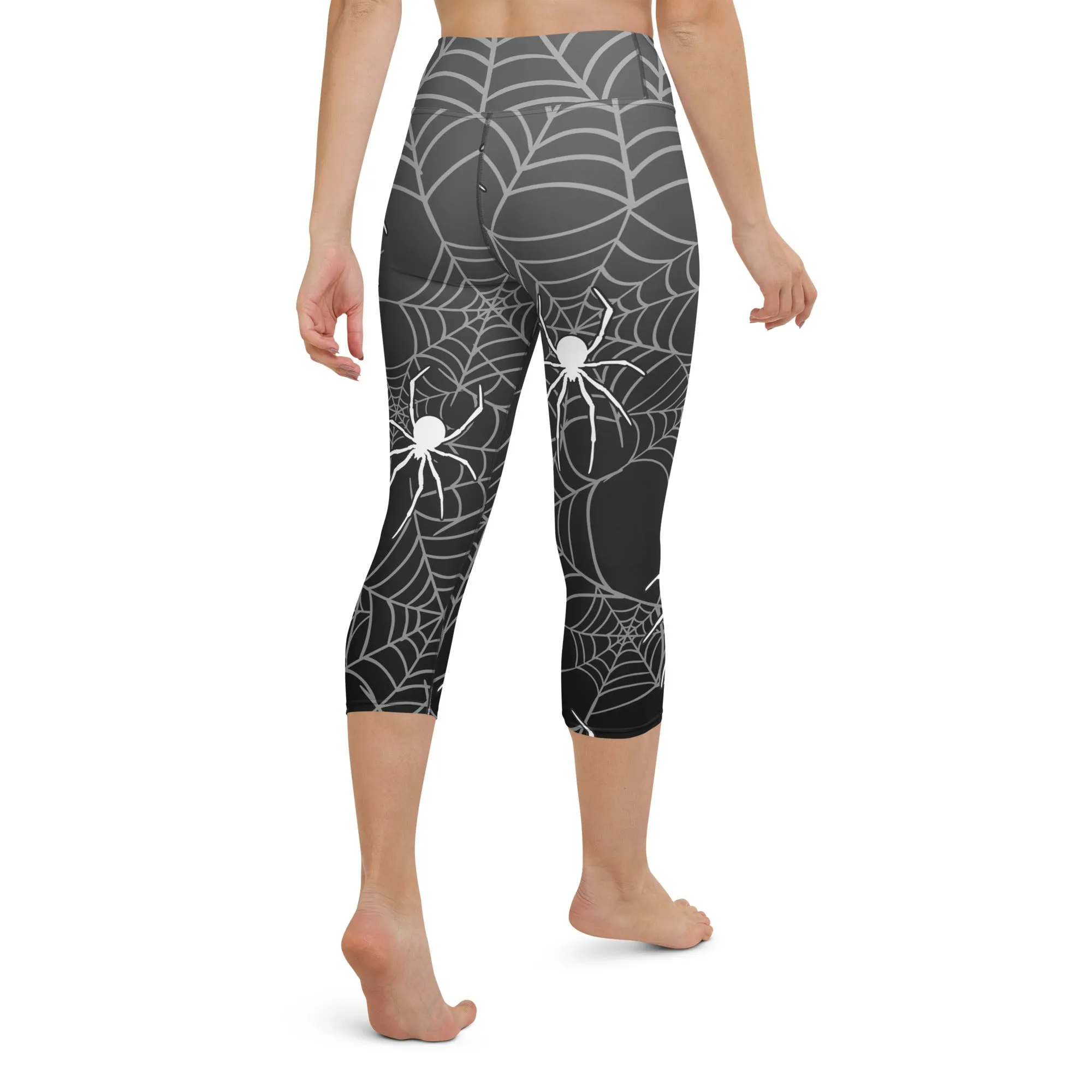 Halloween Spiderwebs Yoga Capris