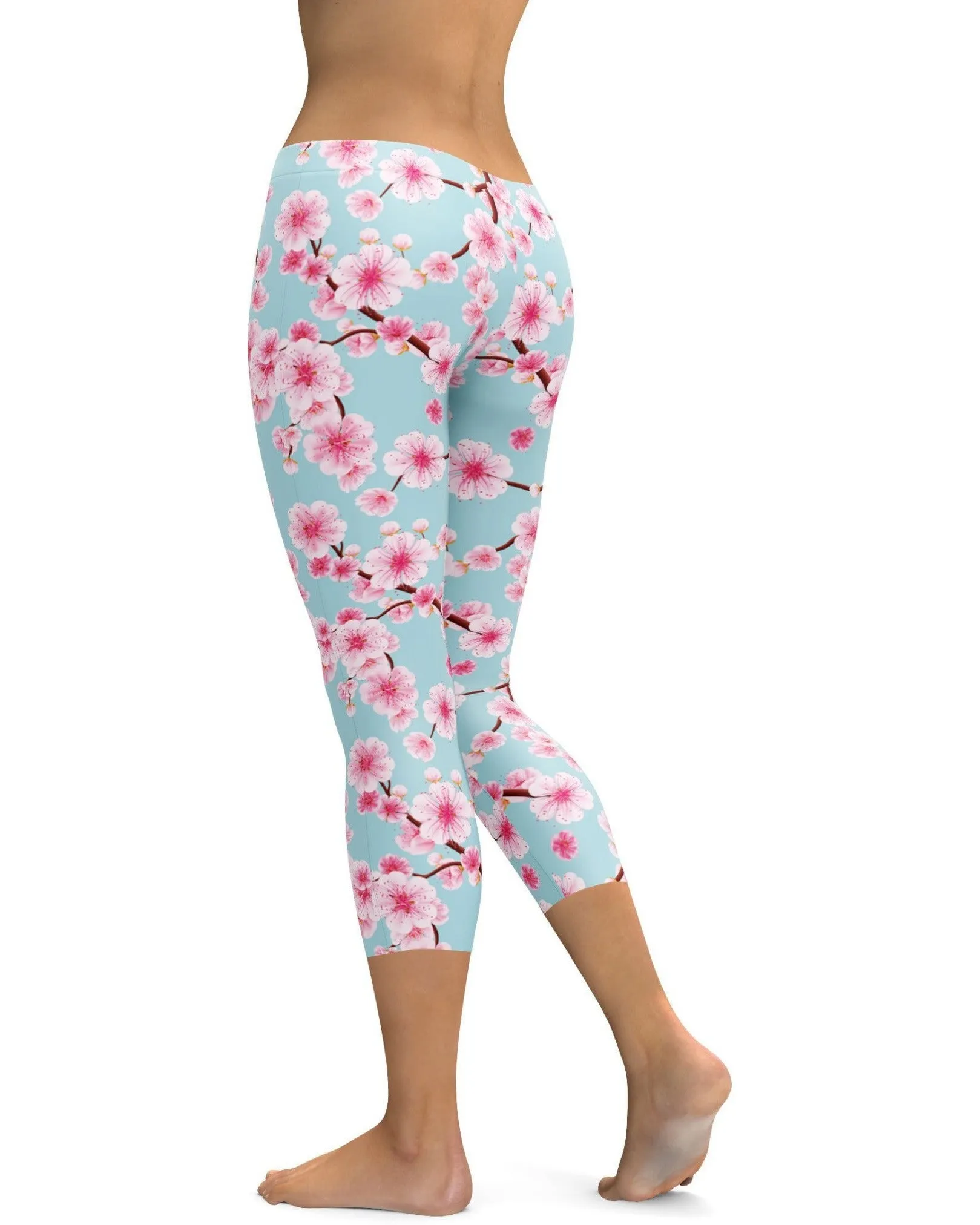 Japanese Cherry Blossom Capris