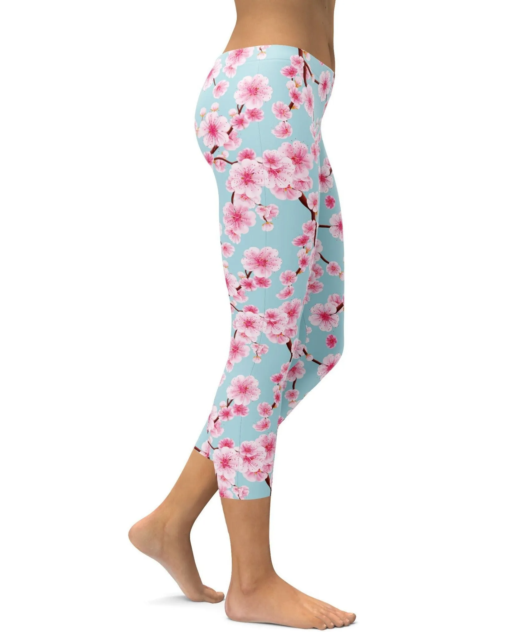 Japanese Cherry Blossom Capris