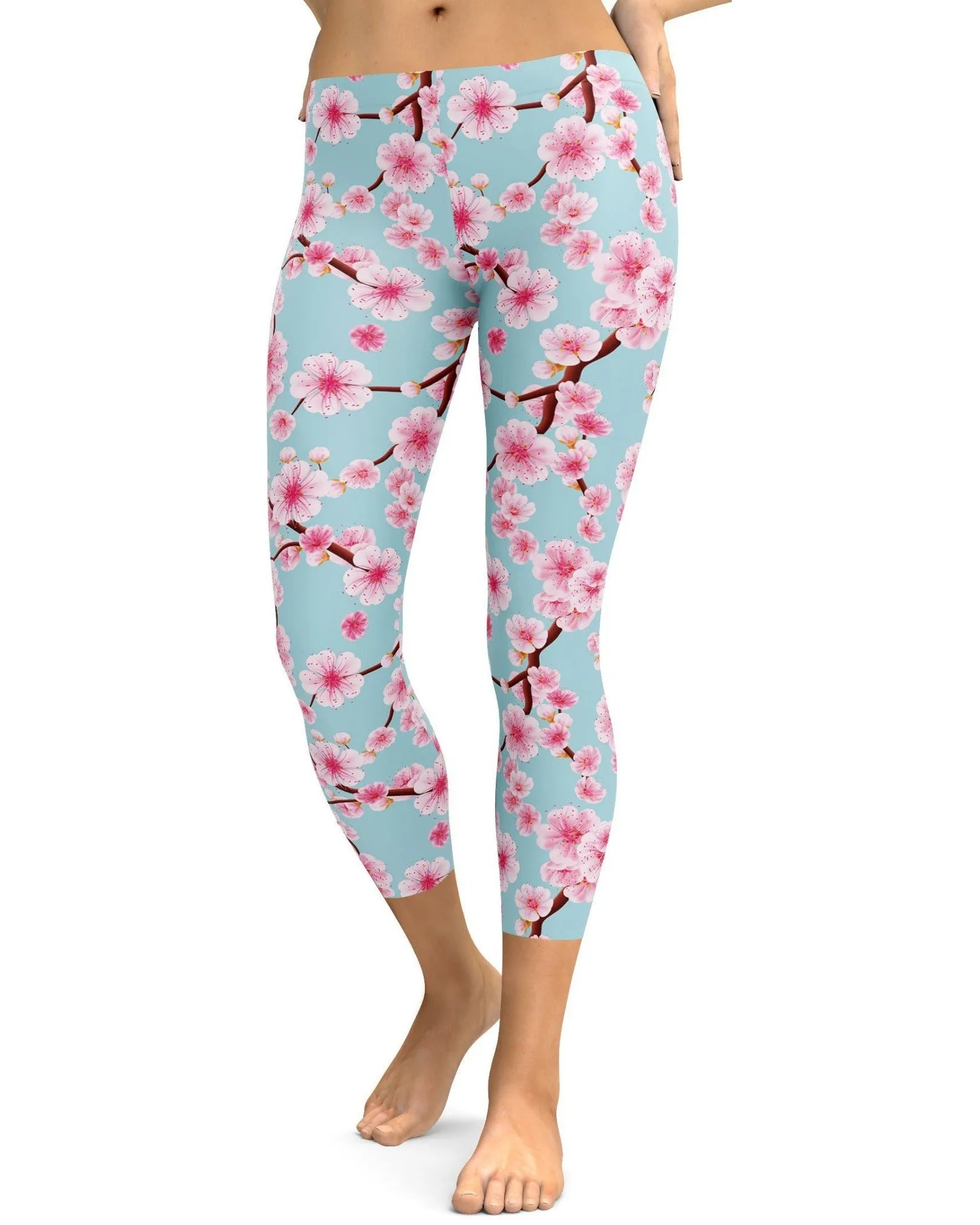 Japanese Cherry Blossom Capris