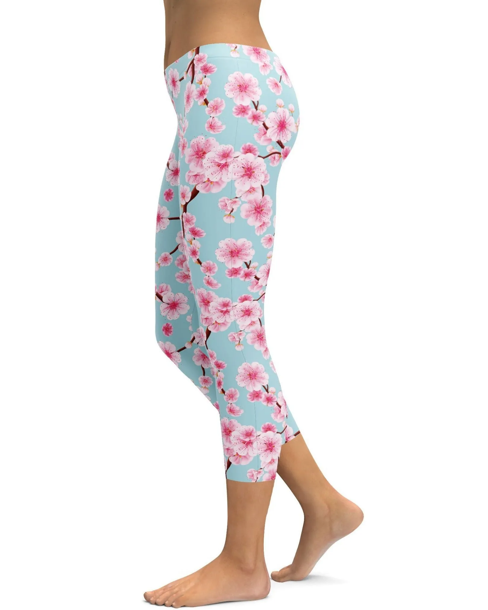 Japanese Cherry Blossom Capris