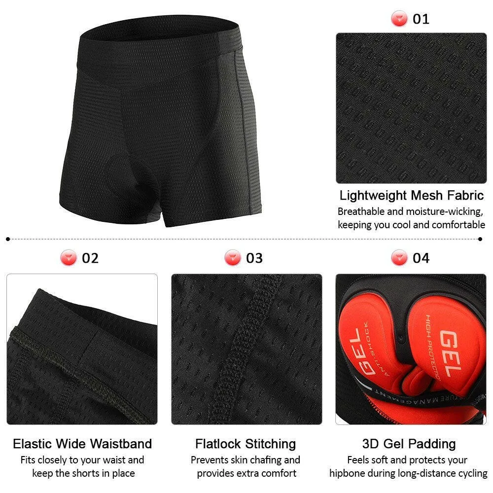 Men Bike Underwear 3D Padded MTB Bicycle Cycling Biking Underwear Shorts