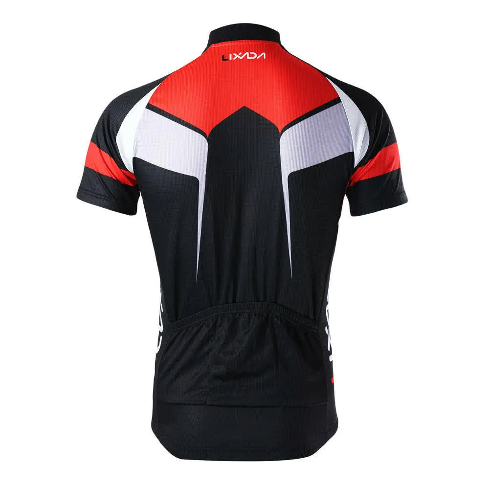 Men Breathable Quick Dry Comfortable Short Sleeve Jersey   Padded Shorts Cycling Clothing Set Riding Sportswear