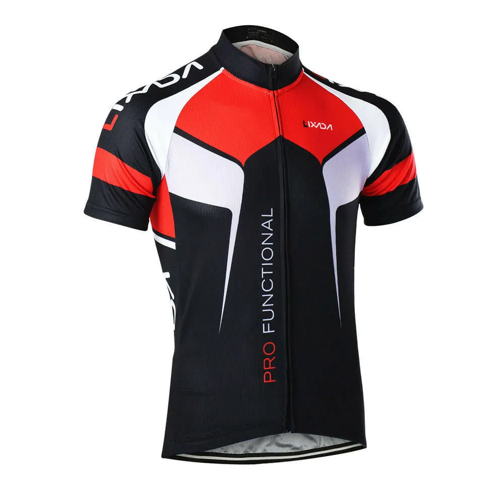 Men Breathable Quick Dry Comfortable Short Sleeve Jersey   Padded Shorts Cycling Clothing Set Riding Sportswear