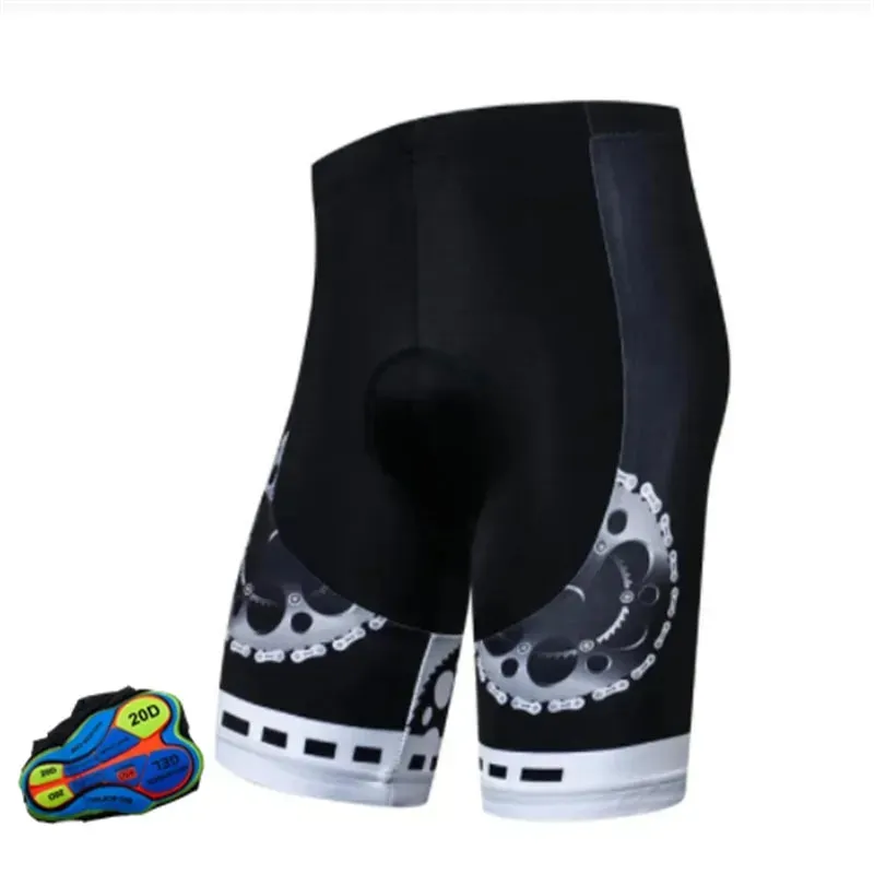 Men Cycling Shorts Summer Shockproof Underwear Padded Road Bike Lycra Bicycle Pants Tights Legging