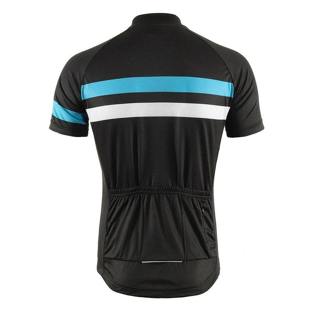 Men Short Sleeve Cycling Jersey Quick Dry Breathable Outdoor Sports Bike Riding Running Shirt