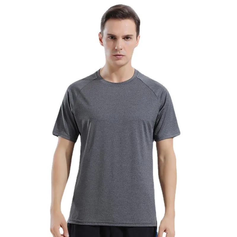 Men's Athletic Running Gym Workout Short Sleeve Tee Tops | 83106