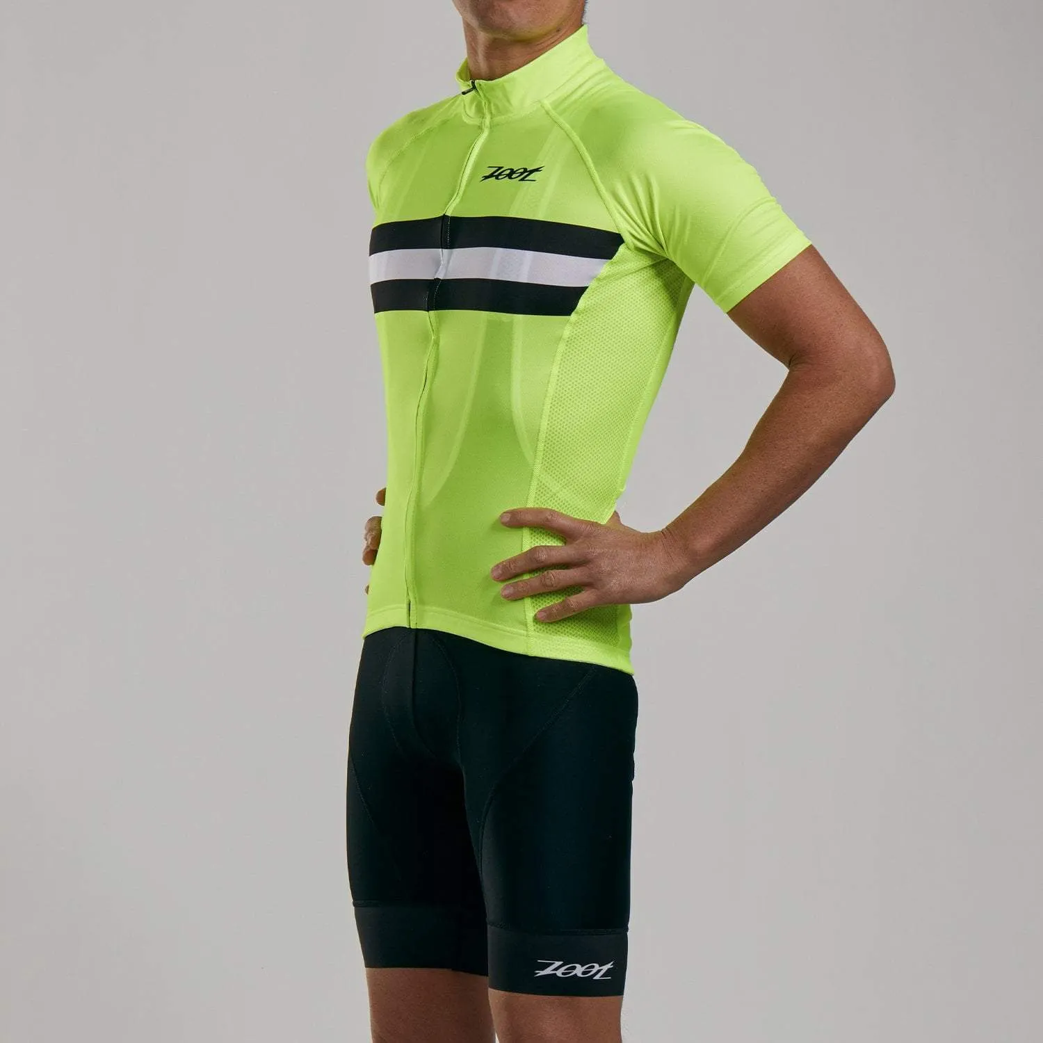 Mens Core  Cycle Jersey - Safety Yellow