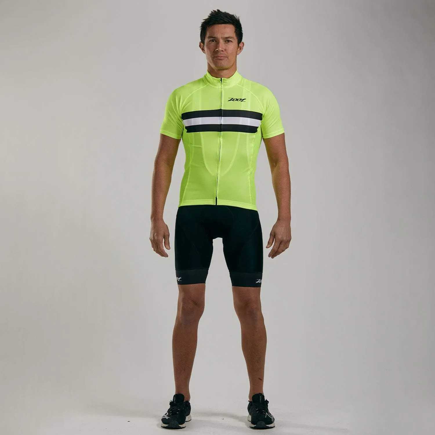 Mens Core  Cycle Jersey - Safety Yellow