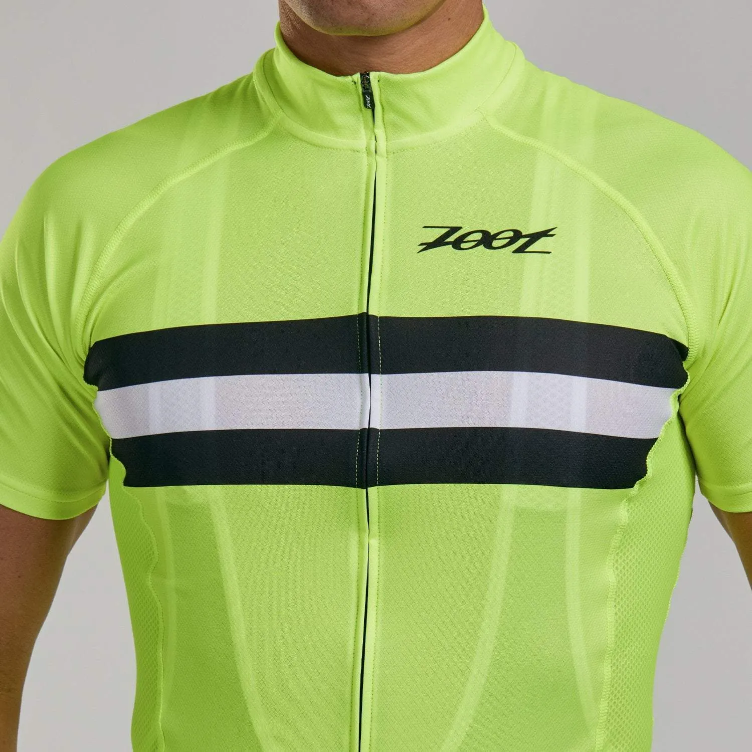 Mens Core  Cycle Jersey - Safety Yellow