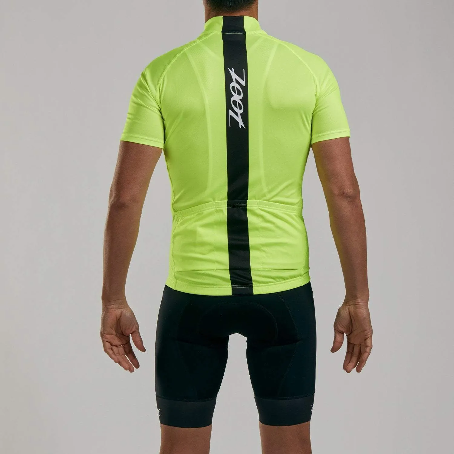 Mens Core  Cycle Jersey - Safety Yellow