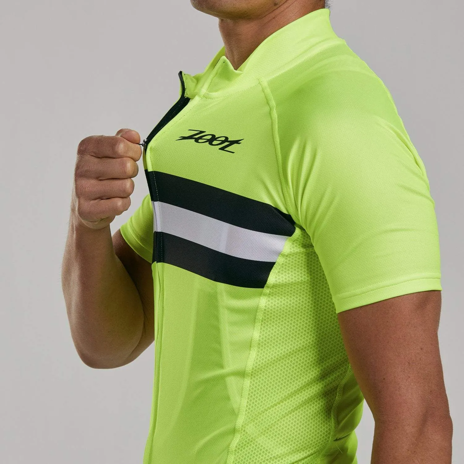 Mens Core  Cycle Jersey - Safety Yellow