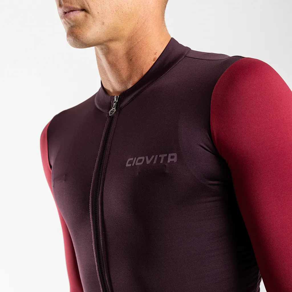 Men's Long Sleeve Thermal Jersey (Mulberry)