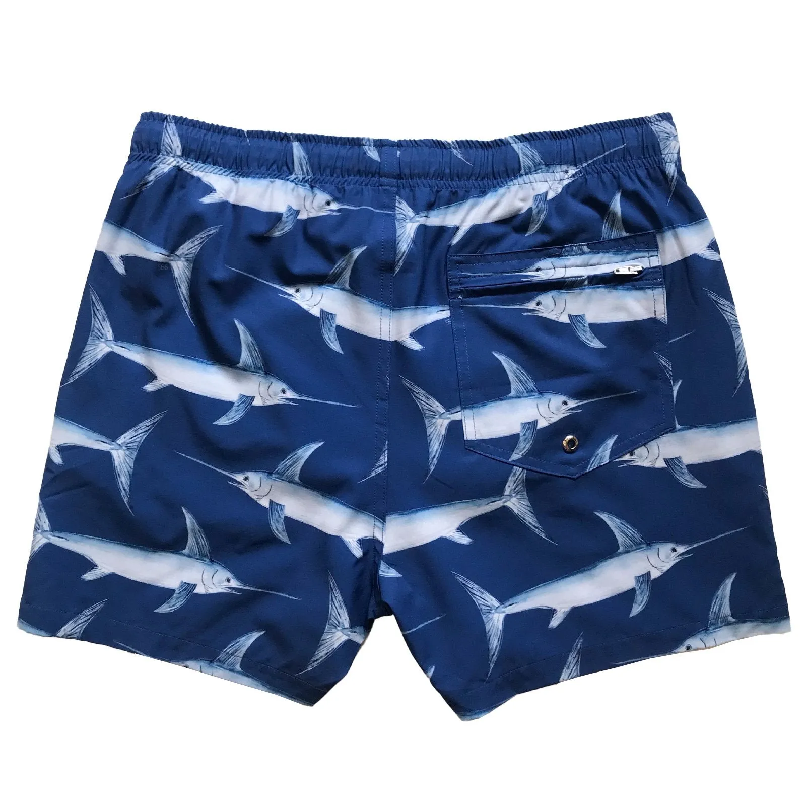 Men's Stretchy Trunks: Swordfish