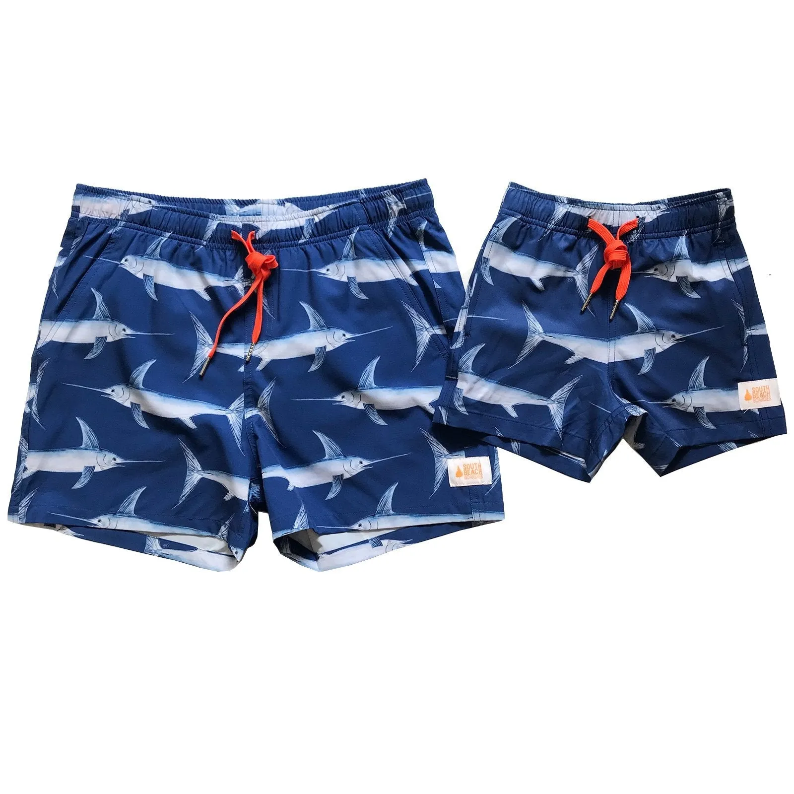 Men's Stretchy Trunks: Swordfish