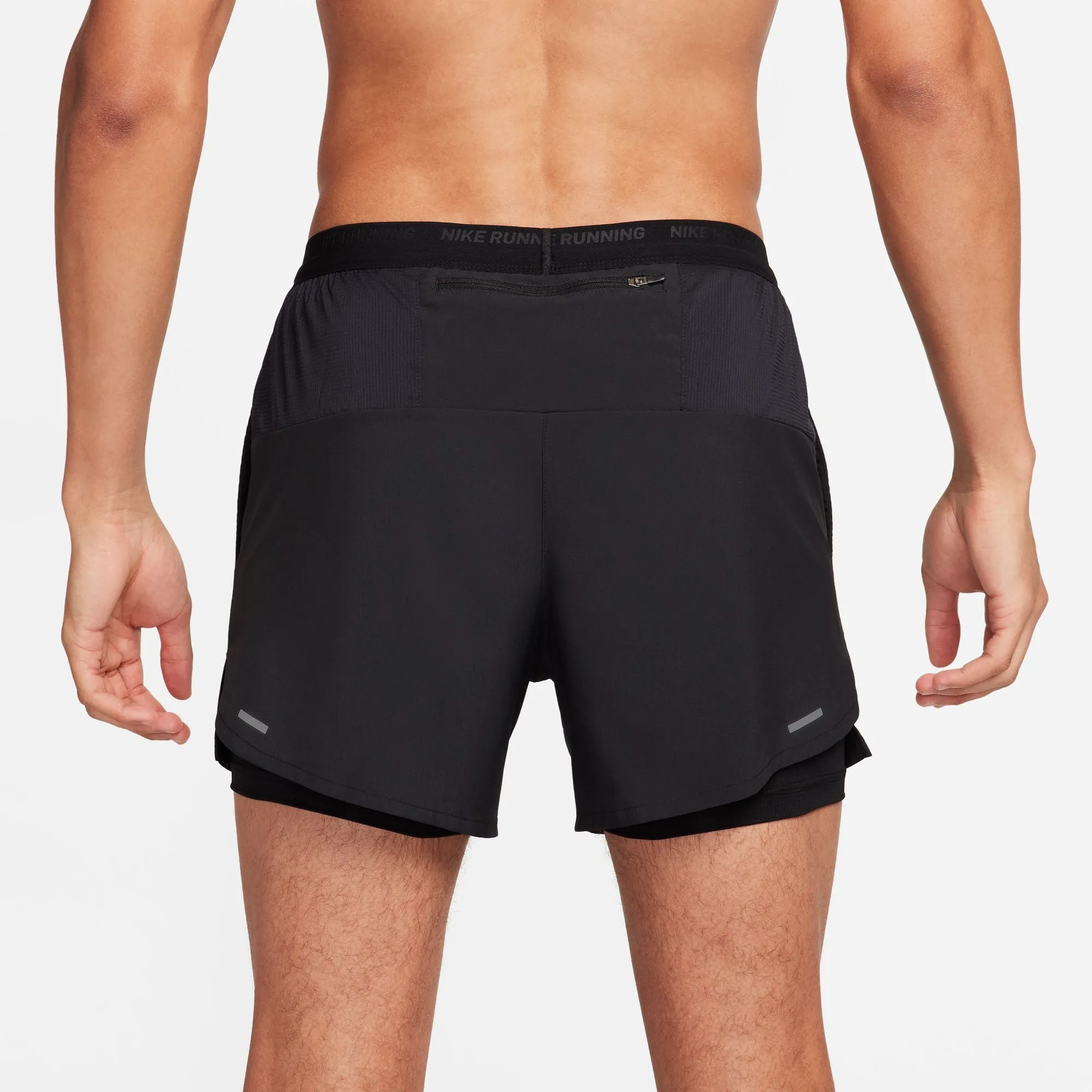 MEN'S STRIDE 5" 2-IN-1 SHORT - 010 BLACK