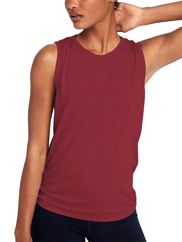 Mesh Paneled Back Tank Top