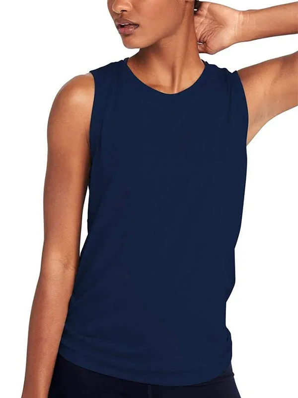 Mesh Paneled Back Tank Top